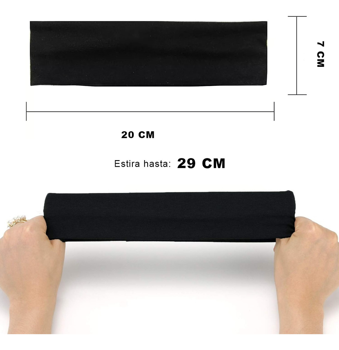 Diadema Sport Valerina Banda De Cabello Algodon 12 Piezas Escolares